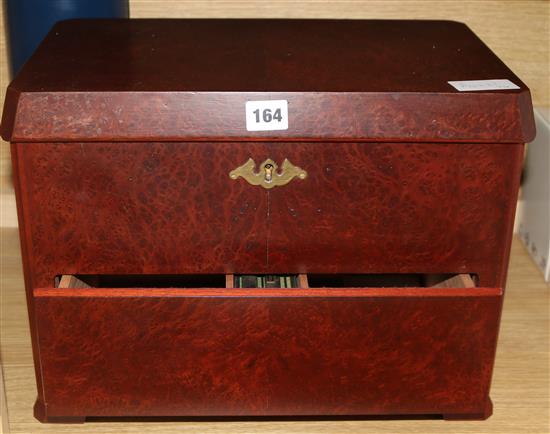 An amboyna humidor